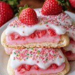 7 Easy Steps - Strawberry Pop Tart Sugar Cookies 8 Homemade Strawberry Pop Tart Sugar Cookies with glaze