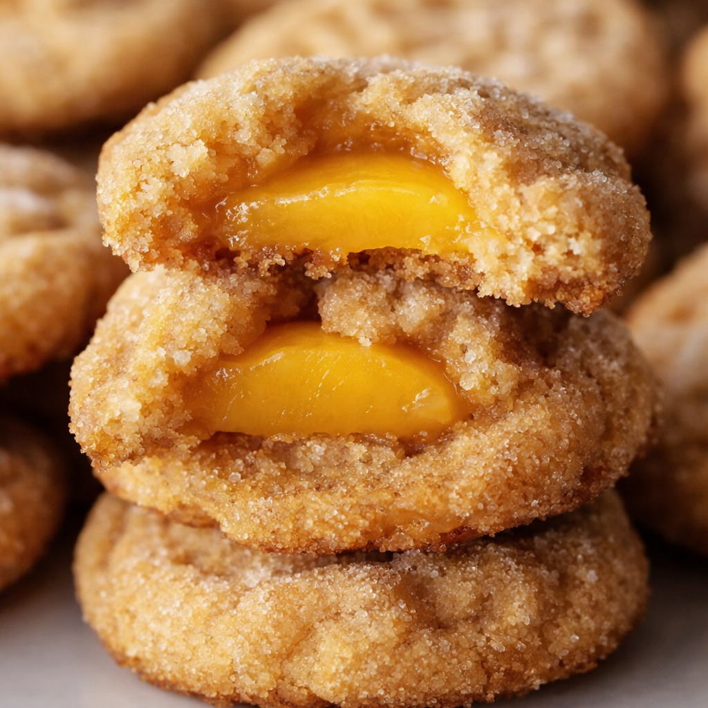 Juicy Peach Cobbler Cookies – 7 Easy Lovely Tips 5 Freshly baked juicy peach cobbler cookies with diced peaches and cinnamon topping