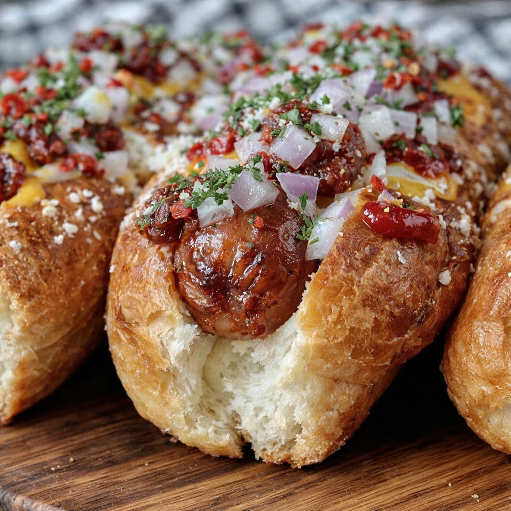 Easy 5-Step Recipe : Firecracker Hot Dogs 6 Homemade flavorful firecracker hot dogs served warm as a party snack