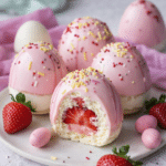 Easy Amazing 5 Steps - Strawberry Shortcake Easter Egg 7 Homemade Strawberry Shortcake Easter Egg dessert for spring celebration