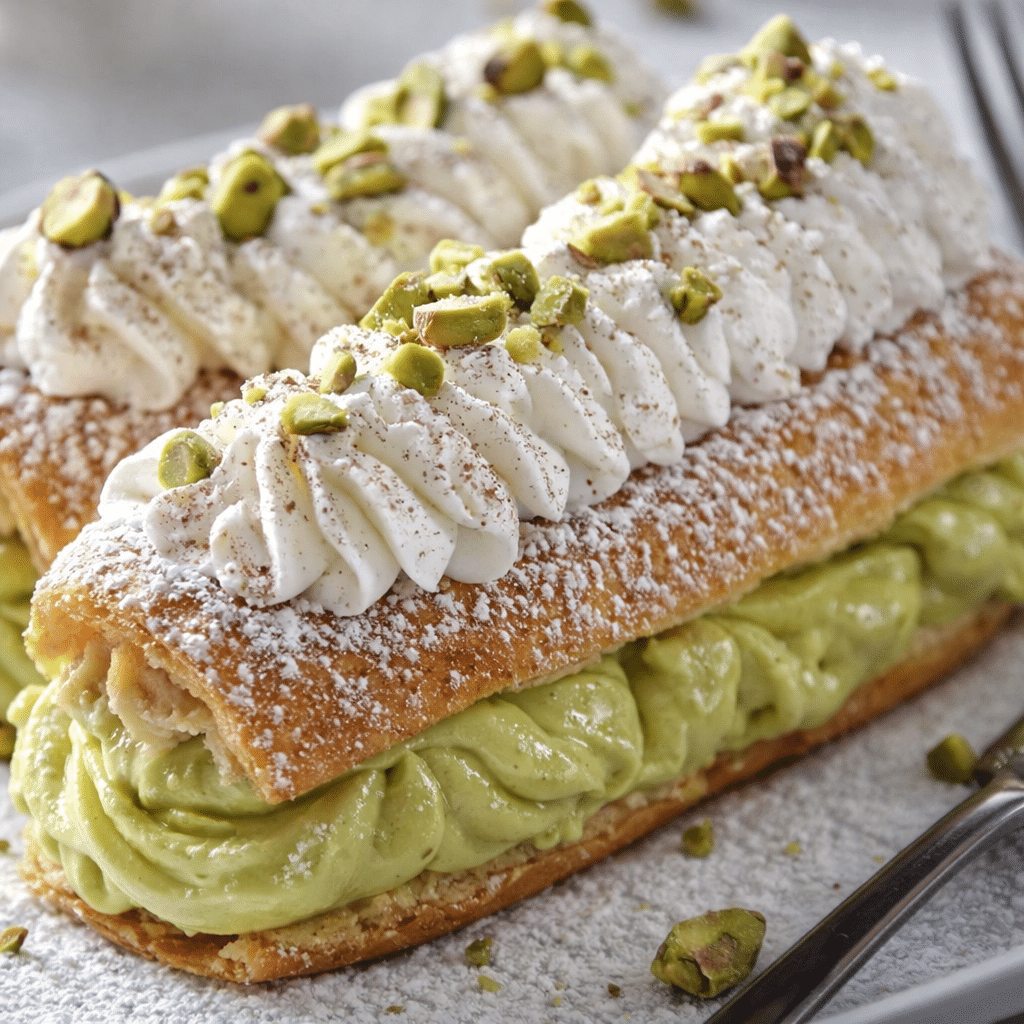 Best Easy Recipe: Italian-Style Pistachio Cream 6 Creamy Italian-style pistachio cream spread served on toast with nuts