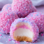 5 Easy Fun Ideas - Cotton Candy Cheesecake Bombs 7 homemade cotton candy cheesecake bites