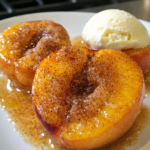 Easy Cinnamon Sugar Baked Peaches Recipe 7 Easy cinnamon sugar baked peaches dessert