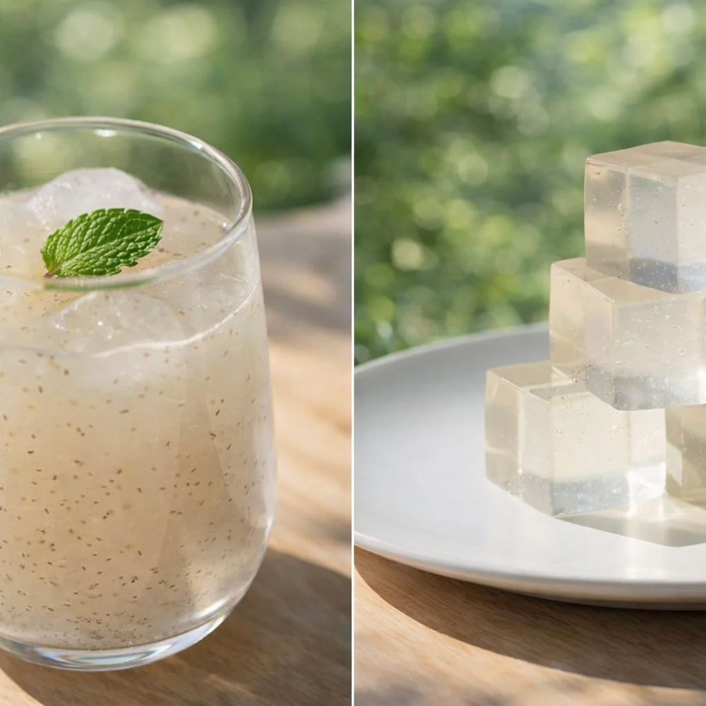 Healthy psyllium husk fiber drink