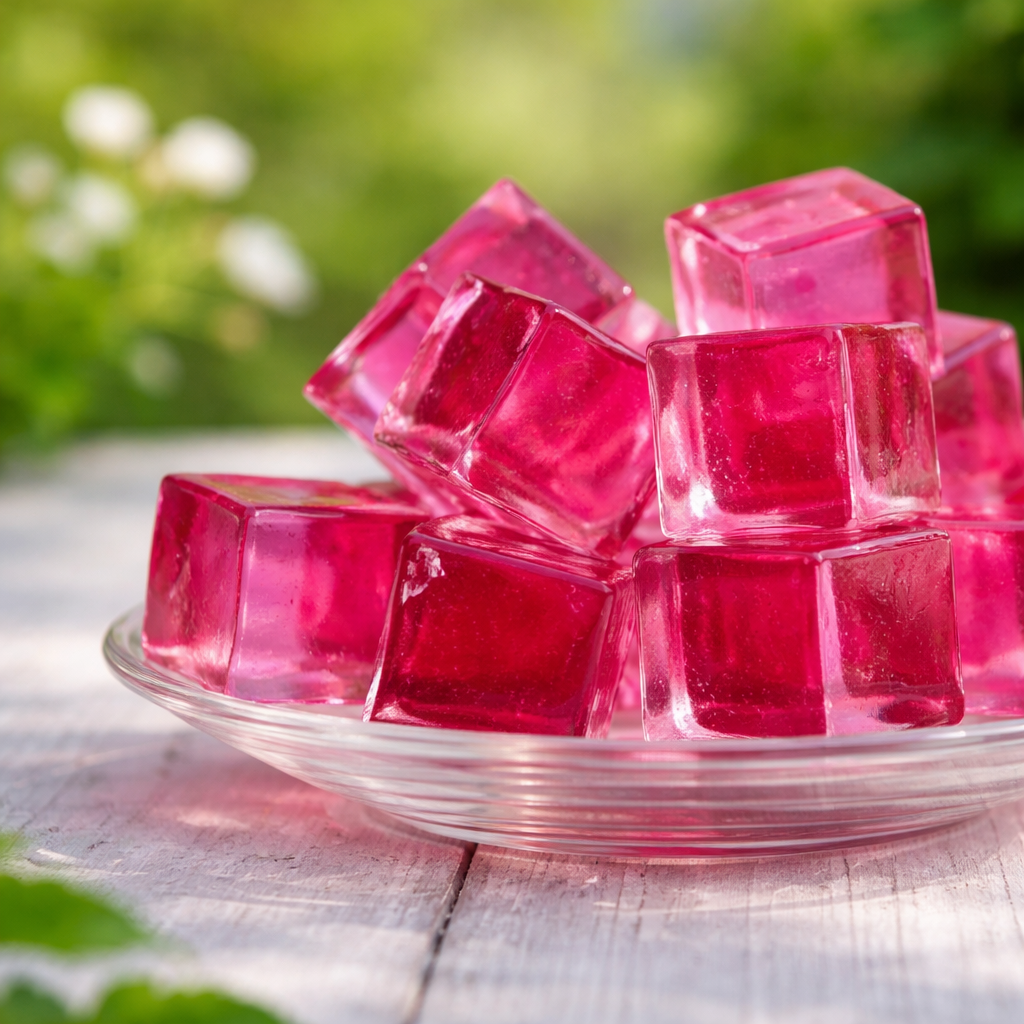 Blooming gelatin with water step