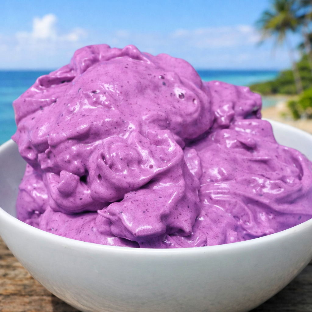 healthy xanthan gum protein fluff dessert