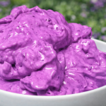 Xanthan gum protein fluff in a bowl