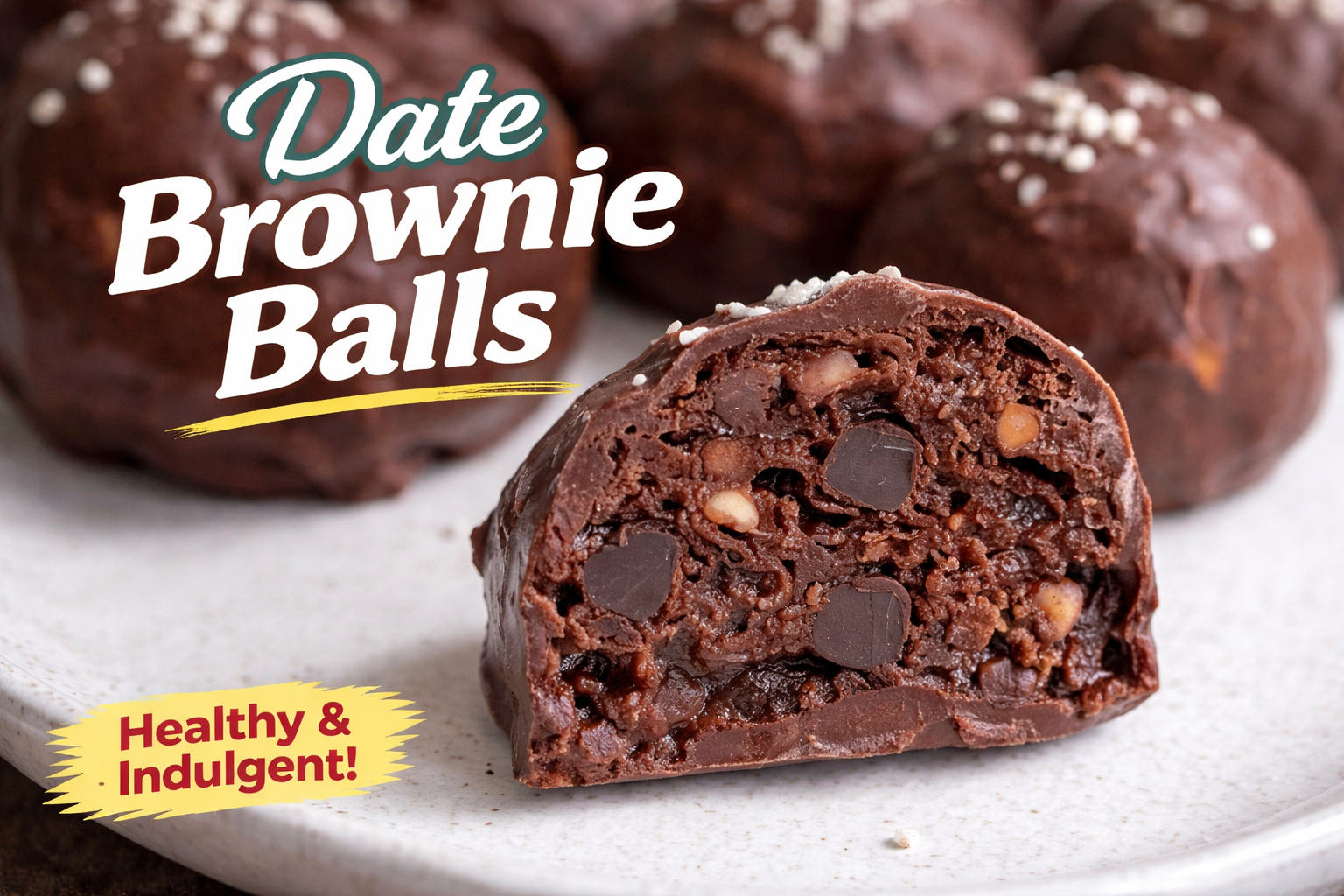 Date Brownie Balls – Best 5 Easy Healthy Snacks 4 Date Brownie Balls Healthy Snack