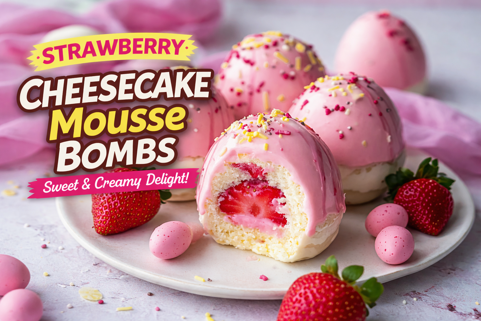 Easy Amazing 5 Steps - Strawberry Shortcake Easter Egg 4 Strawberry Shortcake Easter Egg with creamy filling and white chocolate shell