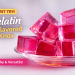 Gelatin Unflavored Knox powder in bowl