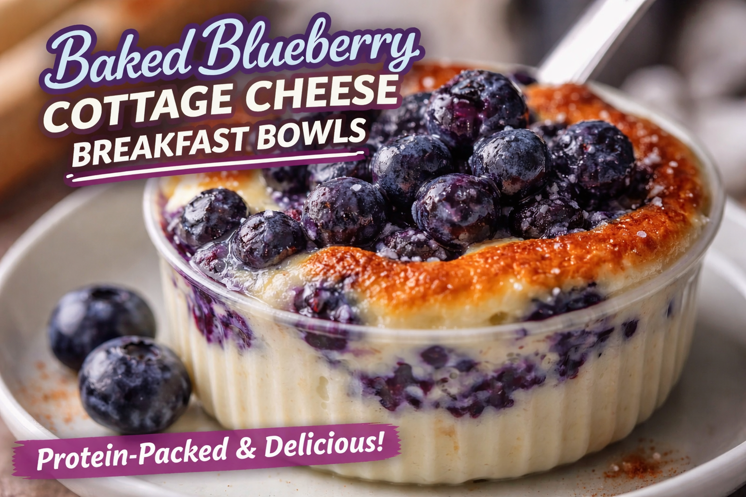 Baked Blueberry Cottage Cheese Breakfast Bowls (5 Amazing Tips) 4 Baked blueberry cottage cheese breakfast bowls fresh from oven