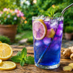 Brazilian Mounjaro drink in a glass cup