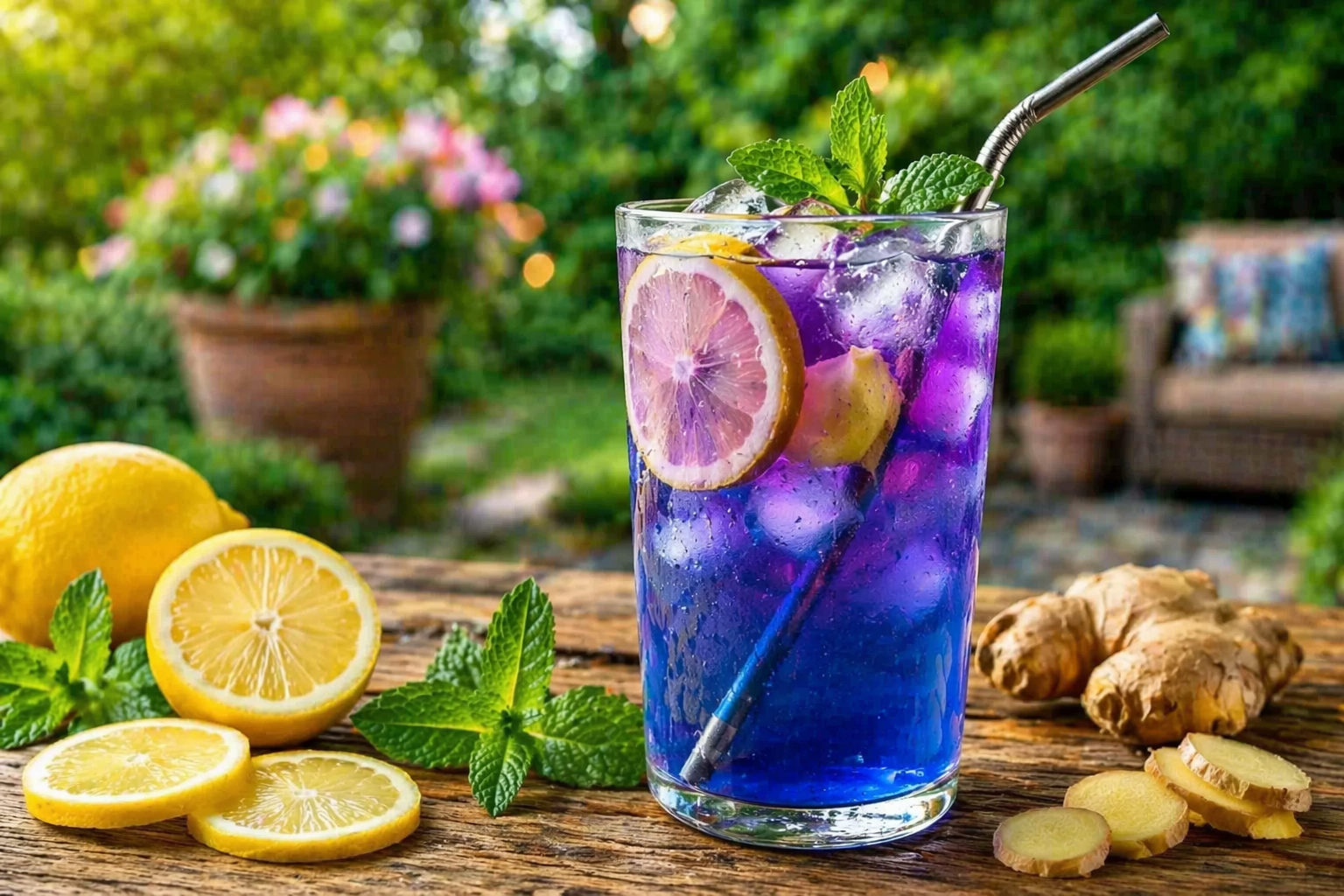 Brazilian Mounjaro drink in a glass cup