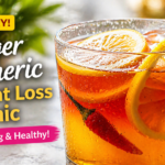 Fresh ginger and turmeric roots with lemon and honey ingredients for ginger turmeric weight loss tonic