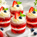 Homemade sugar free gelatin in glass cups