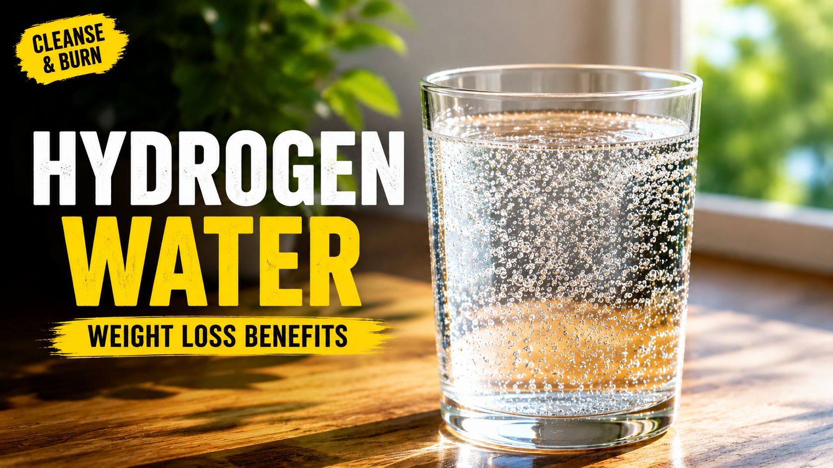 Hydrogen water bottle for weight loss support