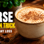 Horse Gelatin Trick wellness drink in a glass mug